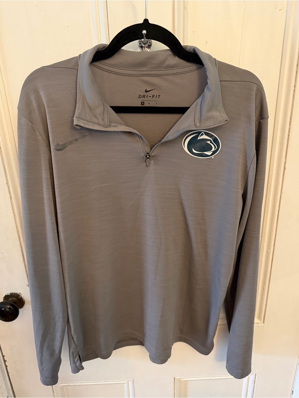 Nike Penn State Nittany Lions Intensity 1/4 Zip Pullover Men’s Medium Gray